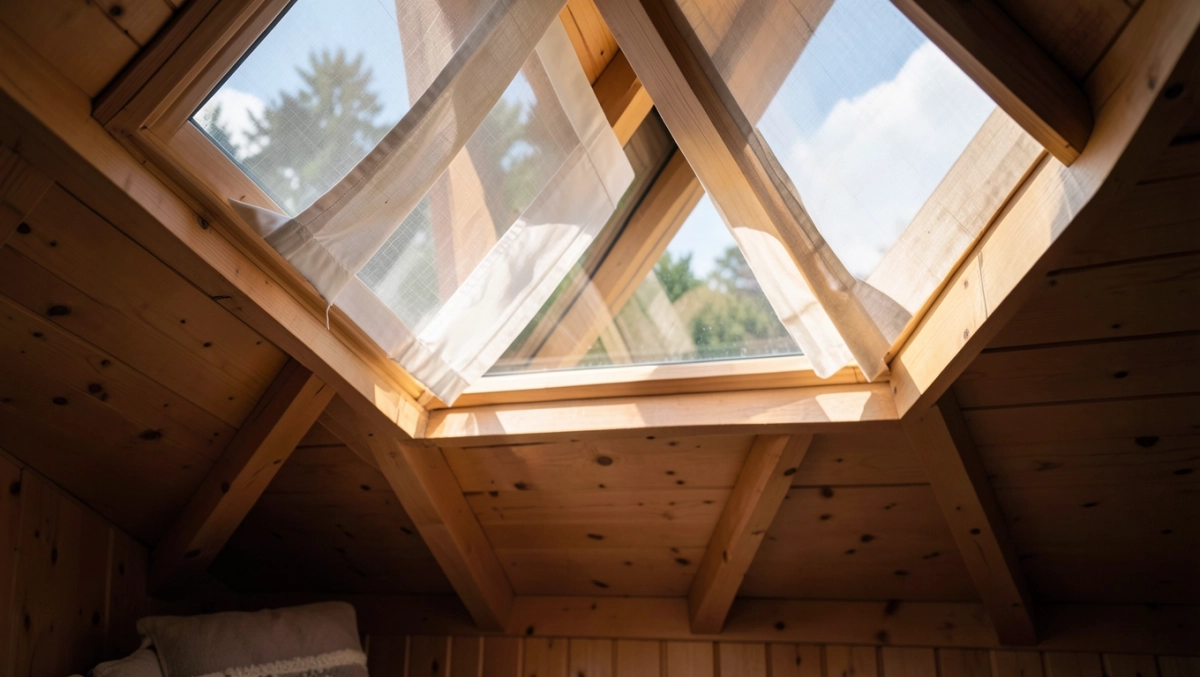 firanki na okna na poddaszu