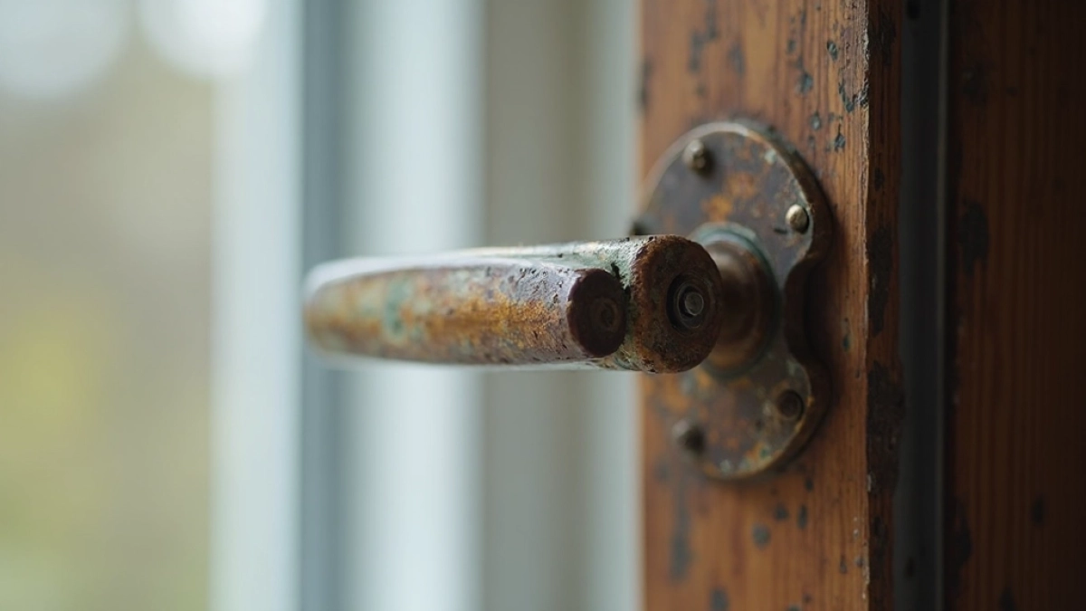 Klamka w oknie kręci się dookoła