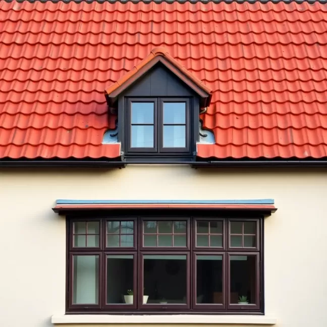 Czerwony dach jakie okna