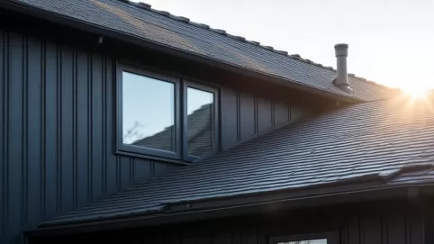 Grafitowy dach jakie okna