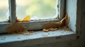 Jak usunąć zaschniętą taśmę z okna