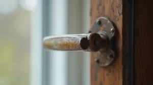 Klamka w oknie kręci się dookoła