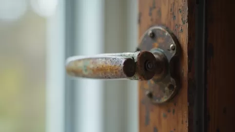 Klamka w oknie kręci się dookoła