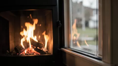 Odległość kominka od okna