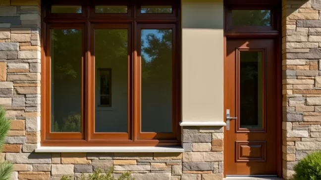 Okna orzech jaka elewacja