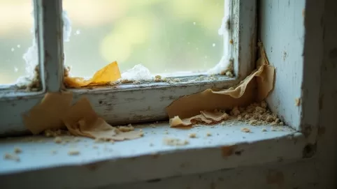 Jak usunąć zaschniętą taśmę z okna
